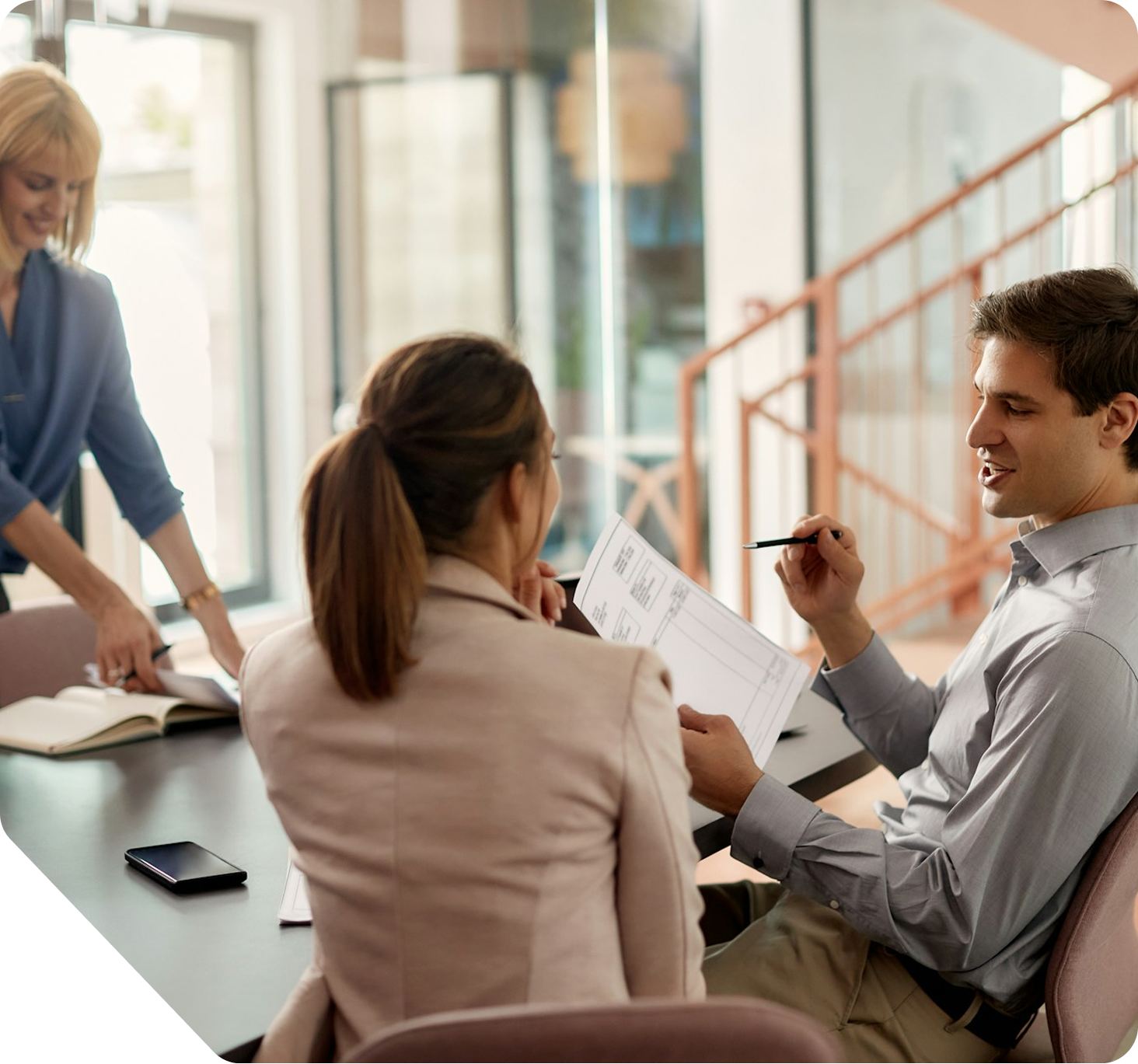 Dental practice team meeting